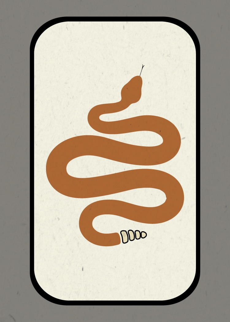 Rattlesnake card back